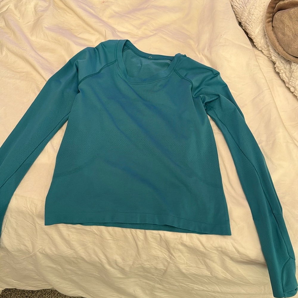 teal lululemon swiftly tech size 8